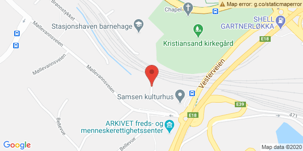 Map displaying event location