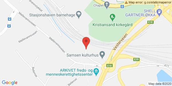 Map displaying event location