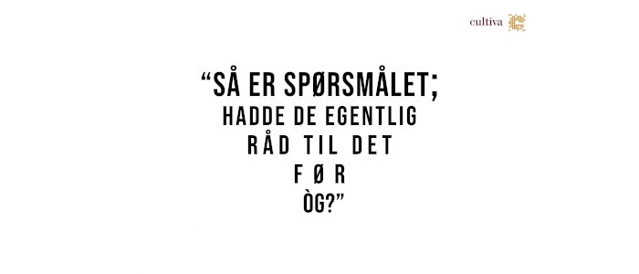 Filmpremiere: Så er spørsmålet; hadde de egentlig råd til det før óg?