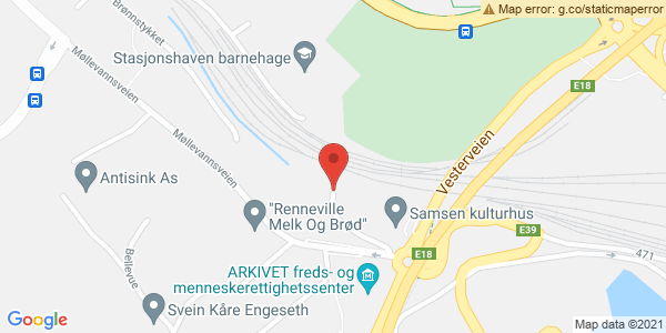 Map displaying event location