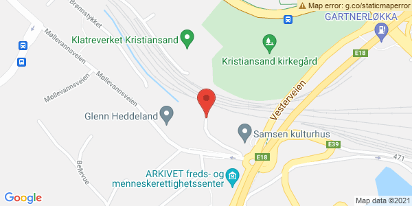 Map displaying event location