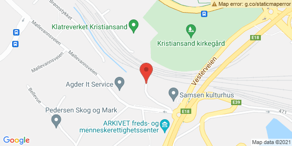 Map displaying event location