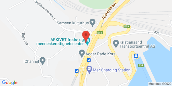 Map displaying event location