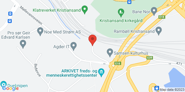Map displaying event location