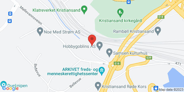 Map displaying event location