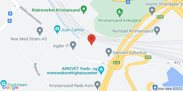 Map displaying event location