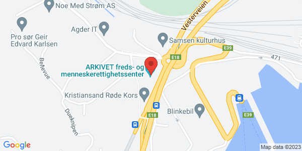 Map displaying event location