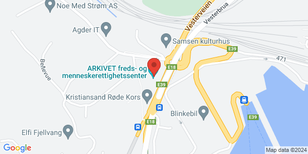 Map displaying event location