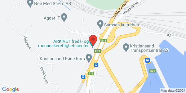 Map displaying event location