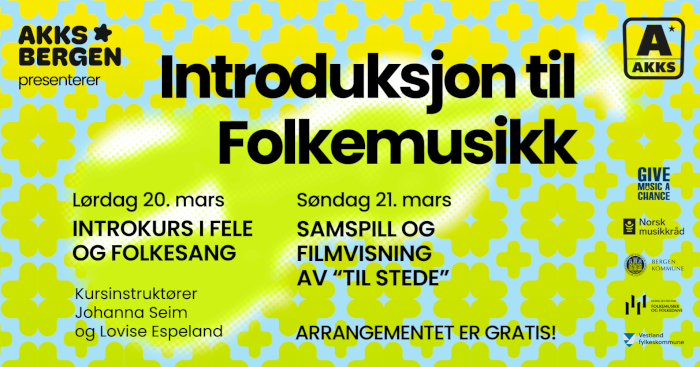 Helgekurs: Introduksjon til hardingfele og folkesang