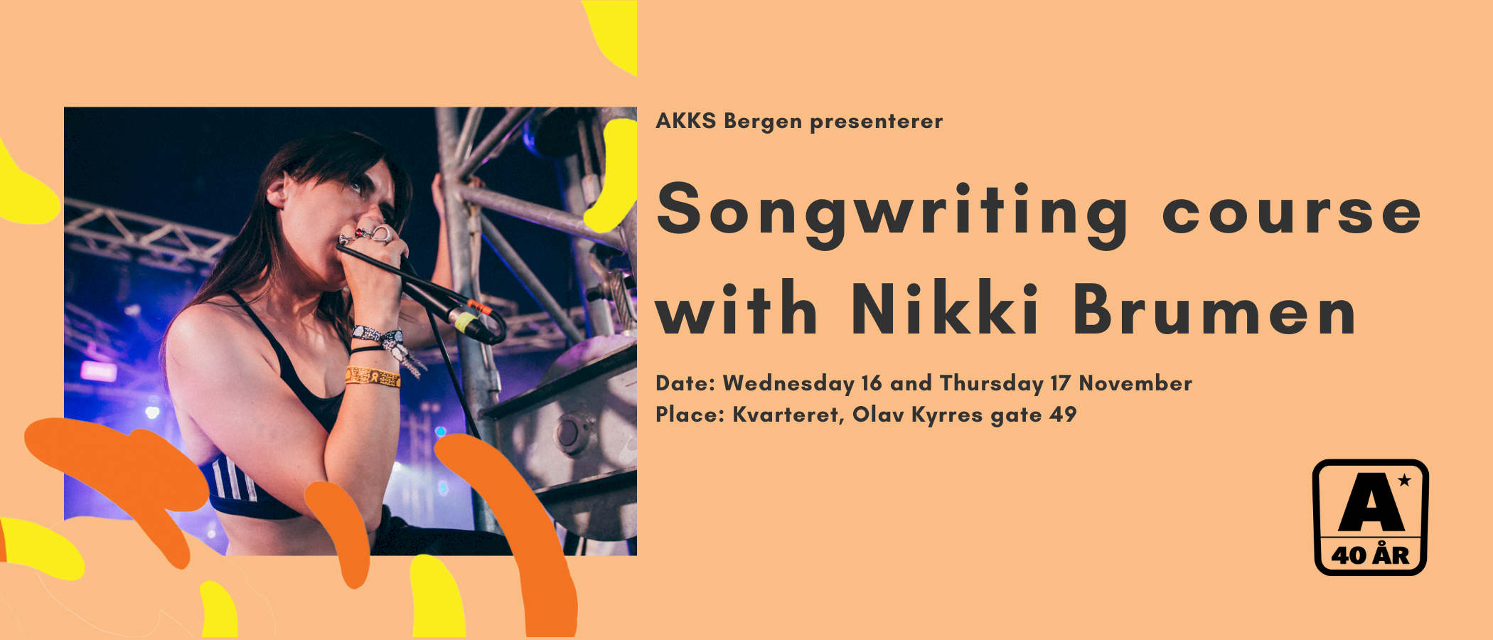 Songwriting course with Nikki Brumen