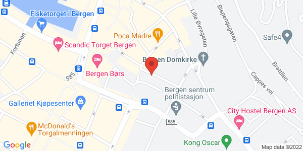 Kart som viser hvor arrangementet foregår