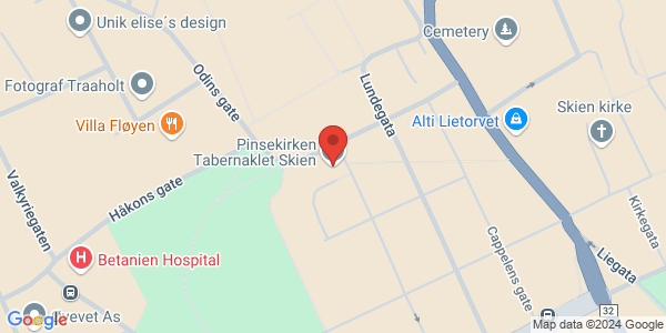 Map displaying event location