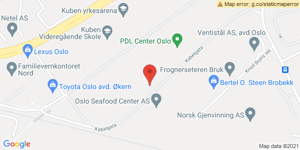 Map displaying event location