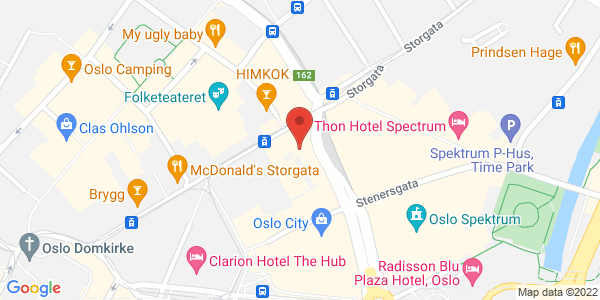 Map displaying event location
