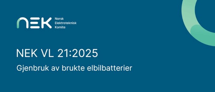 Last ned gratis NEK VL 21:2025 Veileder for gjenbruk og gjenvinning!