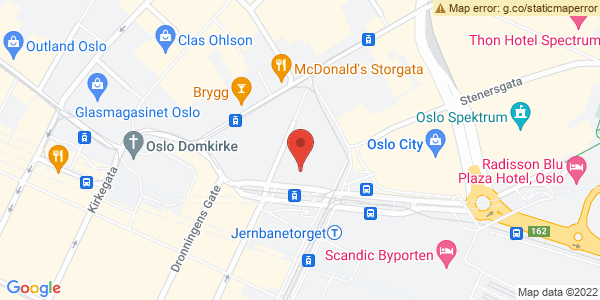 Map displaying event location
