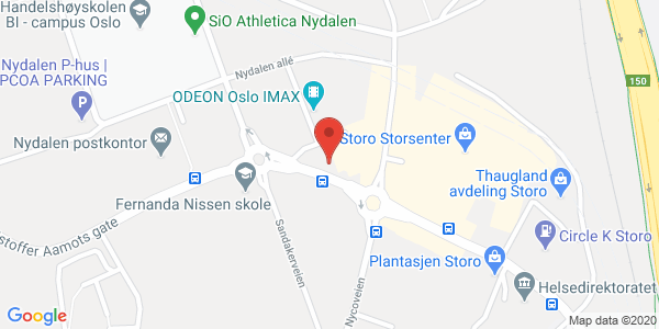 Map displaying event location