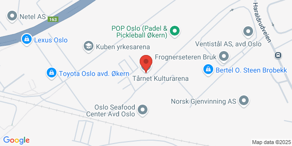 Map displaying event location