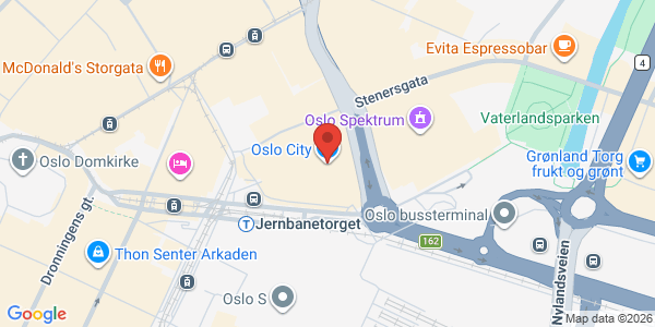 Kart som viser hvor arrangementet foregår