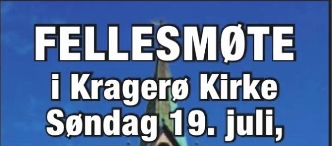 Fellesmøte i Kragerø kirke