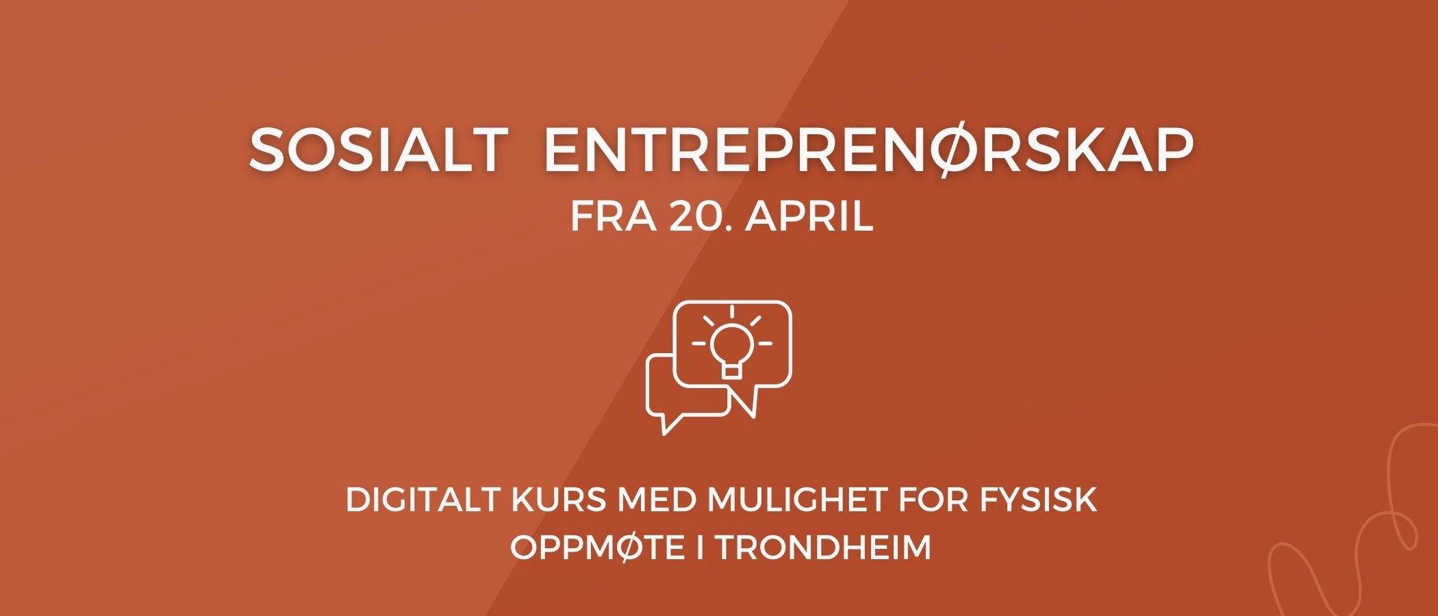 Kurs i sosialt entreprenørskap