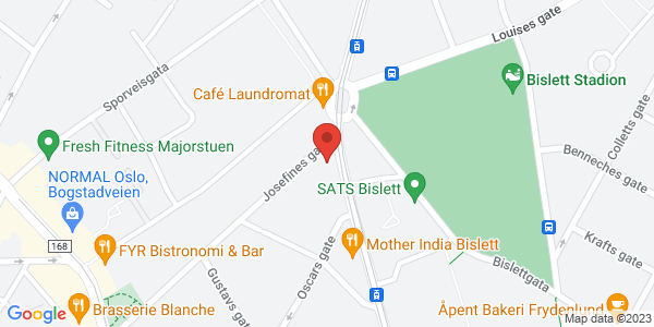 Kart som viser hvor arrangementet foregår