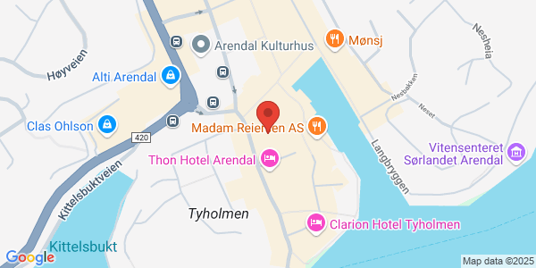 Map displaying event location