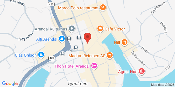 Map displaying event location