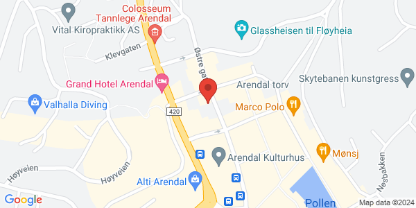 Map displaying event location