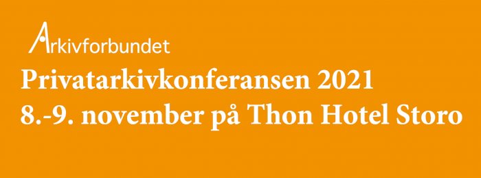 Privatarkivkonferanse