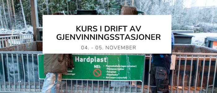 Drift av gjenvinningsstasjoner 2025