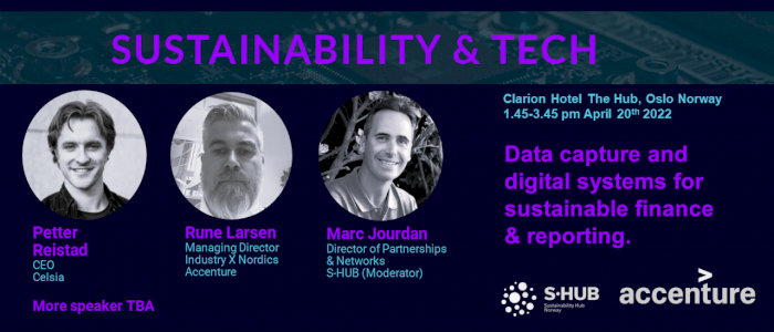 Tech & Sustainability: Data capture and digital systems for sustainable finance & reporting.