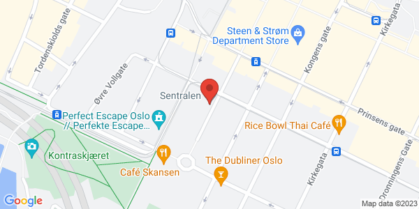 Map displaying event location