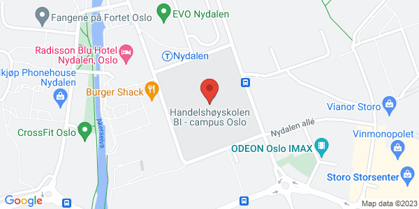 Kart som viser hvor arrangementet foregår