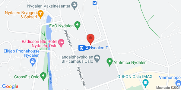 Map displaying event location