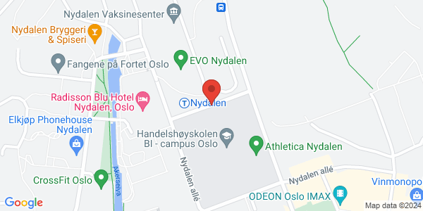 Map displaying event location