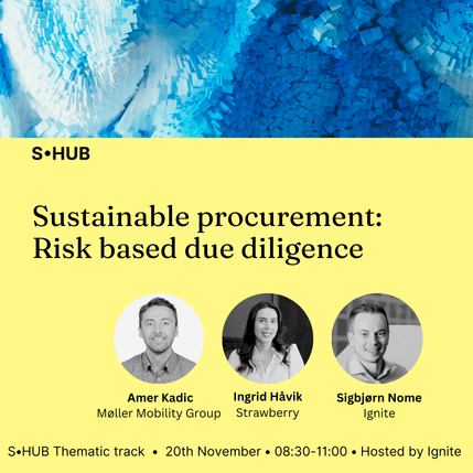 Sustainable procurement: Risk based due diligence