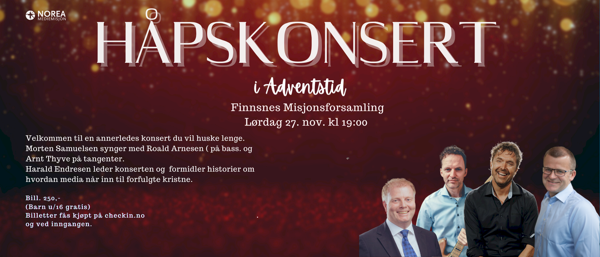Håpskonsert i Finnsnes Misjonsforsamling NLM