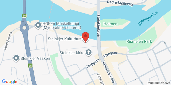 Kart som viser hvor arrangementet foregår