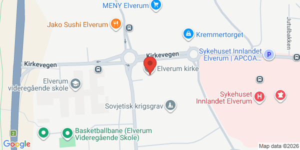 Kart som viser hvor arrangementet foregår