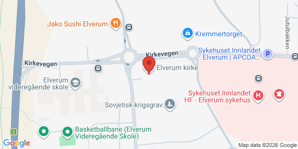 Kart som viser hvor arrangementet foregår