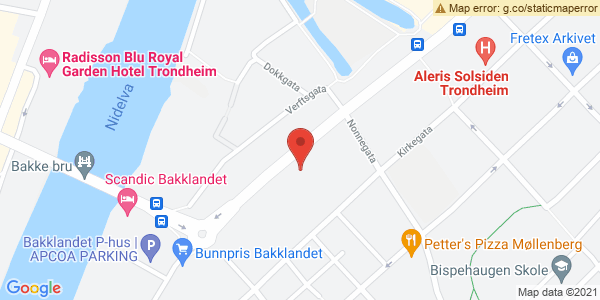 Map displaying event location