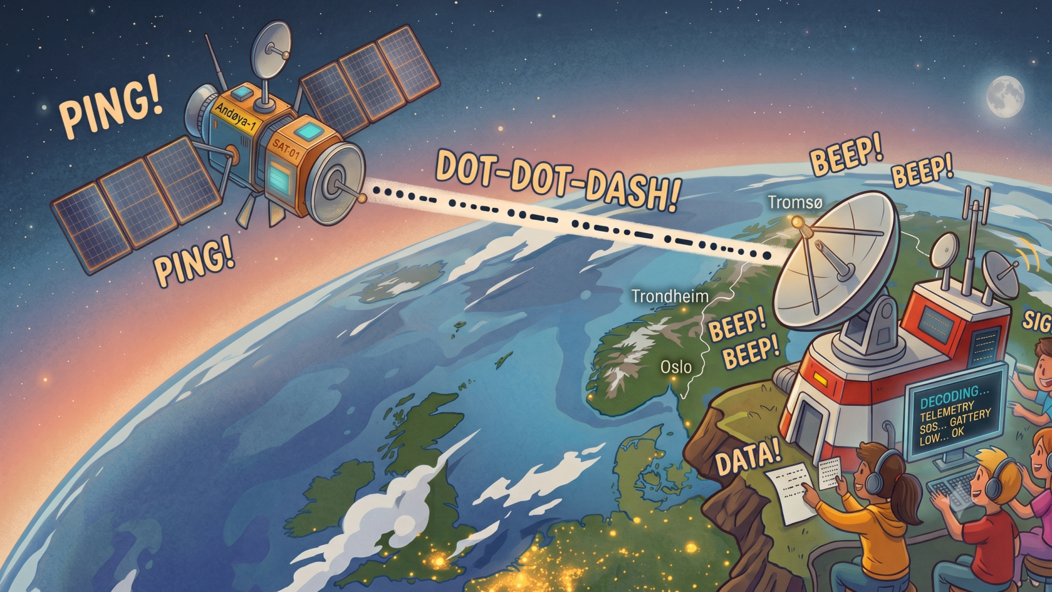 SpaceMakers: Hvordan kommuniserer vi med satellitter?