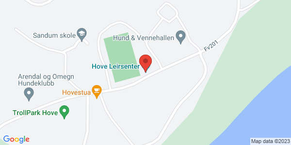 Map displaying event location