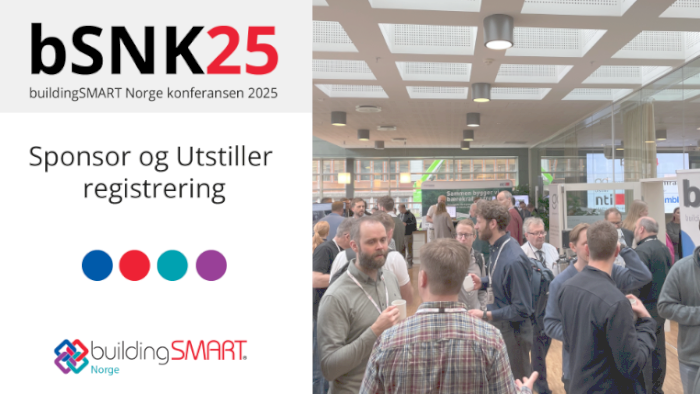 Sponsor / Utstiller påmelding - buildingSMART Norge konferansen