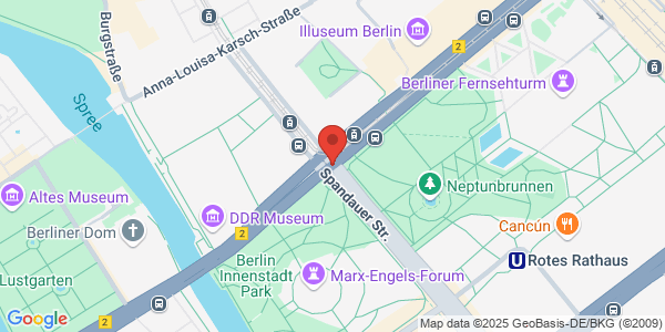 Map displaying event location