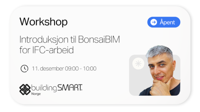 Workshop: Introduksjon til BonsaiBIM for IFC-arbeid