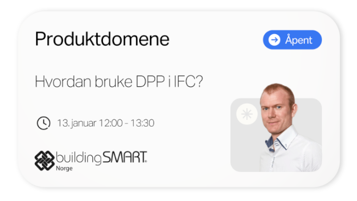 Produktdomene: Hvordan bruke DPP i IFC?
