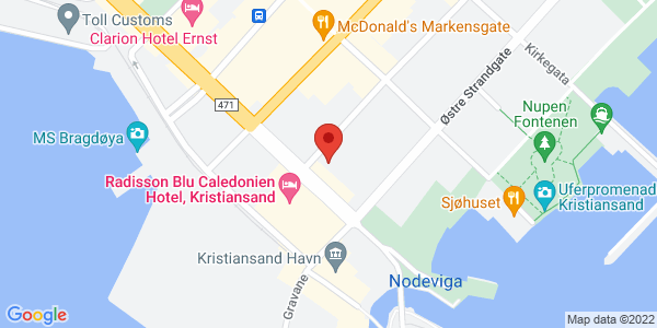 Map displaying event location